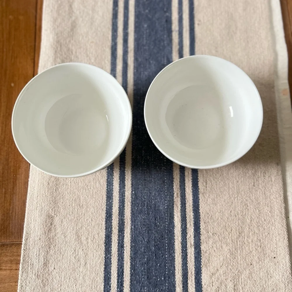 2 WEDGWOOD  Vera Wang Vera Venato Imperial Marble Bone China Cereal Bowls 5.75”